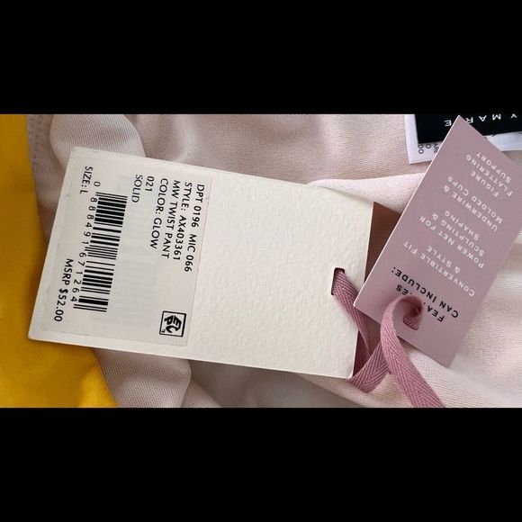 ALEX Marie Womens Sz L Bathing Suit Bottom Mid Rise Shirred Sides NWT - Picture 6 of 6